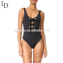 Hot sell summer beach lace up backless women swimming suit